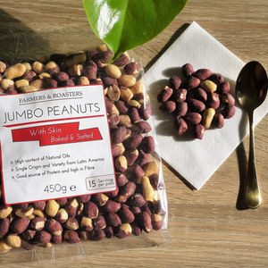 jumbo peanuts with skin baked and salted 450g